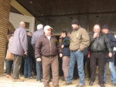 Vranje: Protest rudara ispred Skupštine